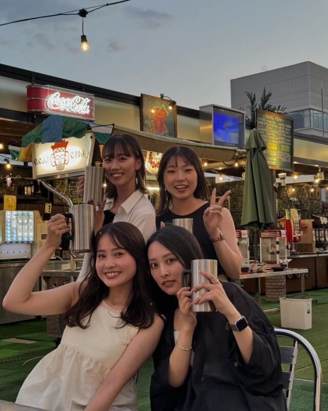 本日のお客様Photo！📷
とてもお綺麗なお姉様方が来てくださいました！🍻✨

#テラッソ姫路 #ココナッツビアガーデン #姫路ビアガーデン #ビアガーデン #姫路グルメ